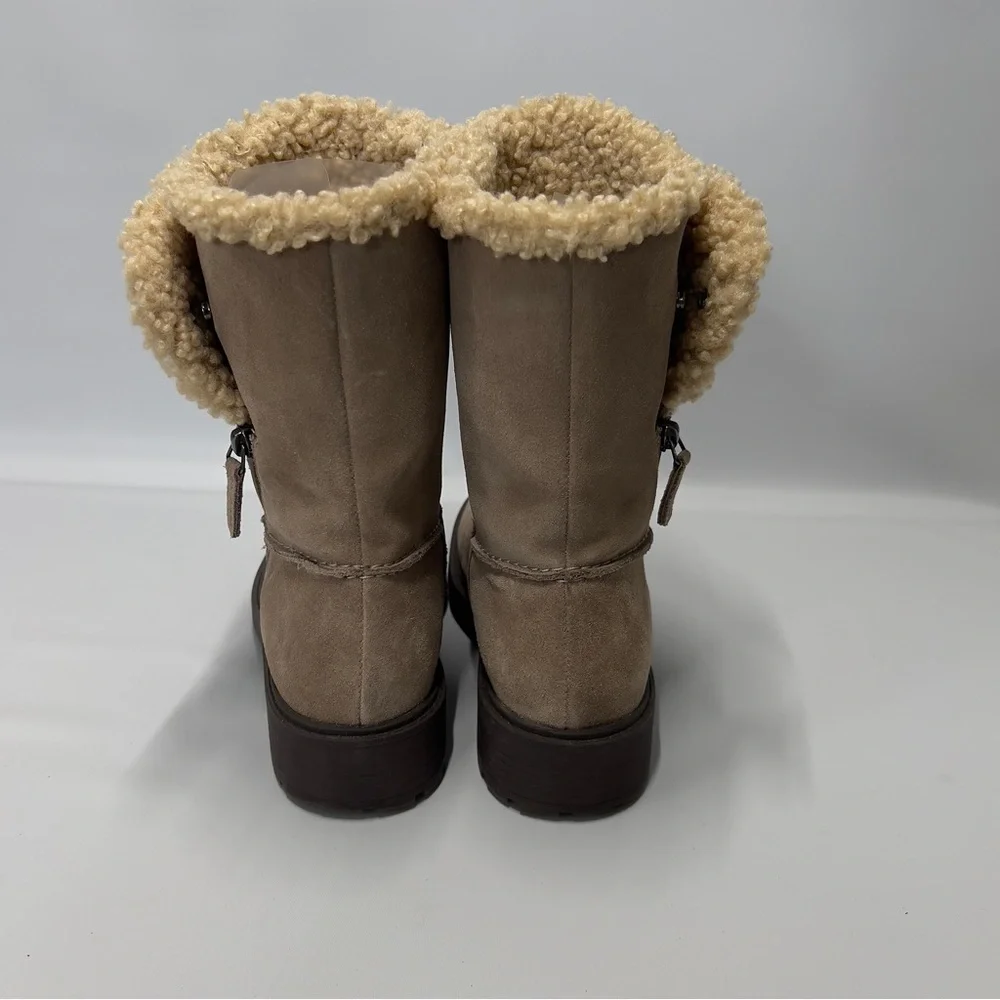 CLARKS Sherpa lined Suede Winter Outdoor Boot